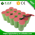 GLE custom 3000mAh 4000mah 5000mah batería de nicd recargable de alta capacidad paquete de batería 18v
